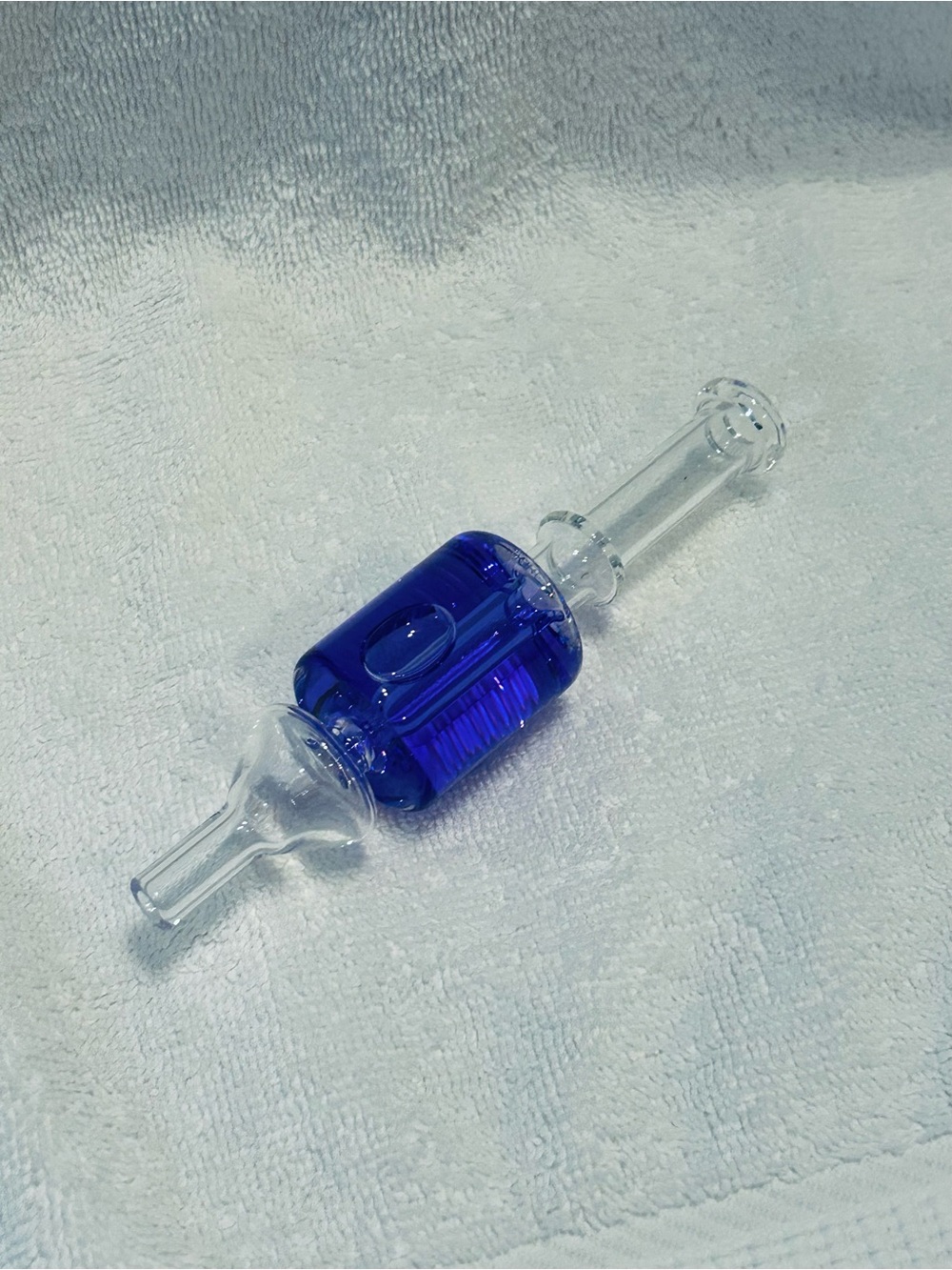 Blue Glass Glycerin Filled Nectar Collector